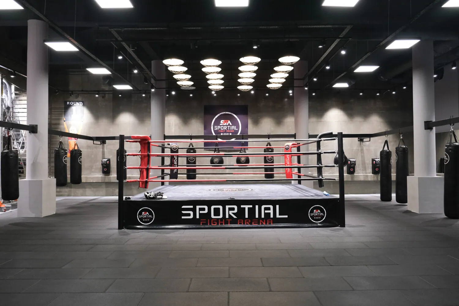 Sportial Club profesyonel boks ringi